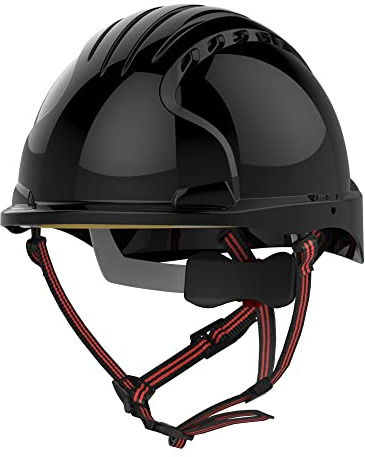 JSP EVO5 Dualswitch Industrial Safety And Climbing Helmet Vented Black (AKS270-001-100)