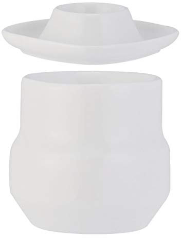 Cabilock 2pezzi Portauovo in Ceramica da Bianco Vassoio per Uova Utensili da Cucina Design Moderno per Colazione e Uso Quotidiano