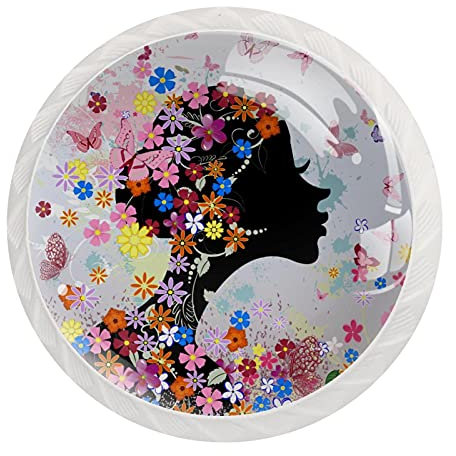 Set di 12 pomelli rotondi per cassettiera, per armadio, armadio, con viti, per casa, ufficio, cameretta dei bambini