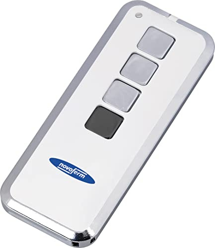 Novoferm Mini-Novotron 523 Handsender (3 Kanäle, Fernbedienung für Garagentore, Frequenz 433 MHz, AES 128 Verschlüsselung) TM15916201150, Schwarz