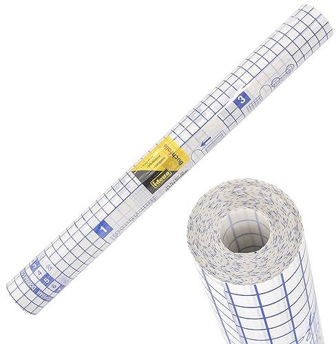 Idena 20141 - Buchfolie selbstklebend transparent, 10 m x 40 cm, 1 Rolle Klebefolie, Buchumschlag