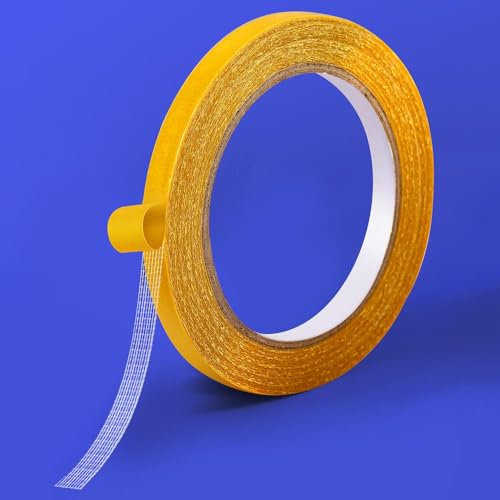 Ruban Adhésif Double Face Extra Fort en Tissu | 1cmx20m | Double Face Extra Fort Transparent Ruban Adhésif Puissant Ruban Multifonctionnel Sans Traces Pour Tapis, Carpettes, Paillassons Intérieurs