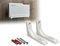 Wandhalterung passend für AVM FritzBox 5690 Pro Router, Router-Halter Wandmontage DSL Fritzbox Zubehör Wandhalter, inklusive Montagematerial, WLAN Modem Halterung Wand Befestigung System