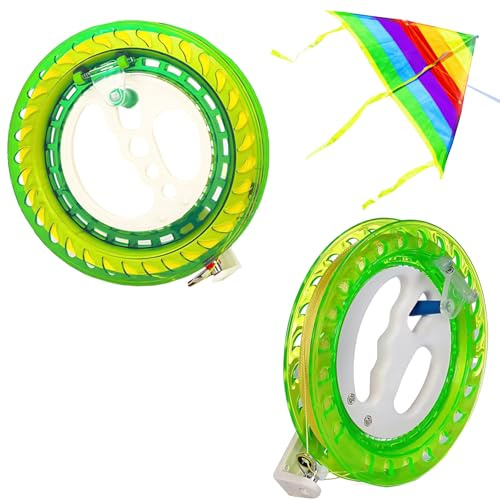 Drachenschnur,XineYuor 2PCS Drachenschnurrolle Drachenrolle Drachenschnurspule Drachenschnurwickler Durable Fliegende Drachen Flying Kite Schnur Kite Line Winder mit Wickelbrett für Kinder Erwachsene