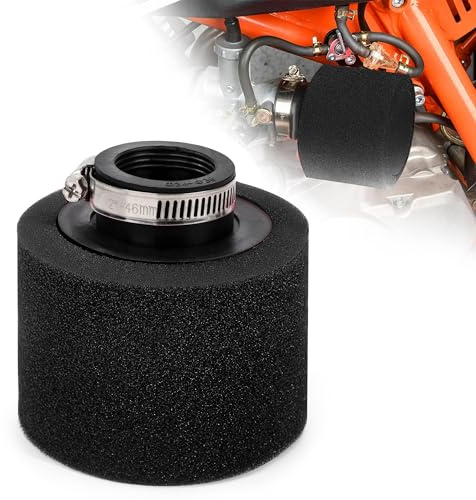 Tunejoy Filtro de Aire Espuma Moto 35mm Boca recta Filtro de Aire ATV para 49cc 50cc 70cc 90cc 110cc 125cc Motocross Pocket Bike Scooter Quad Negro