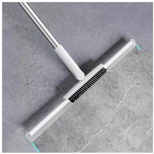 RYJYQYX Escoba De Goma para Pelo De Mascota, Multifunción con Mango Largo de 125cm Escoba De Goma para Suelos, Escoba De Silicona para Limpiar Suelos para Piso De Concreto,Azulejo De Baño