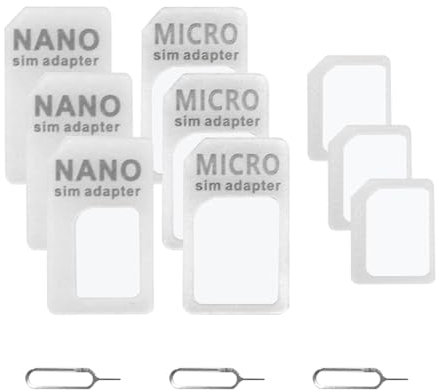 Nicear Adattatore Per Scheda Sim 4 In 1 Adattatore Per Scheda Sim Standard Con Perno Di Espulsione Per Telefoni Cellulari