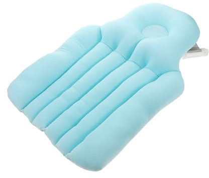 ARTSEWPLY Adult Foldable Bathtub Seat Cushion with Backrest, Polyester Bath Pillow for Home and Camping, Comfortable Bathing Support for Adults