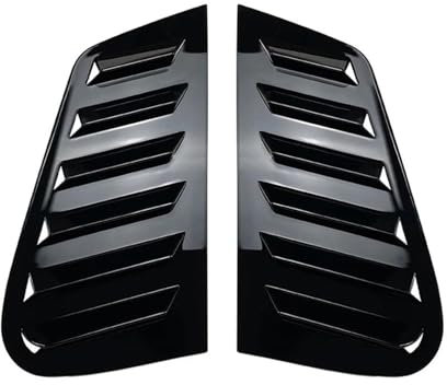 Für VW Für Golf 4 MK4 1997 1998 1999 2000 2001 2002 2003 2004 2005 2006 Auto Heckscheibenabdeckung Seitenspoiler Fenster Seitenschlitzverkleidung Spoiler Heckspoiler Flügel Lippe(Glossy Black)