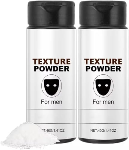 Poudre Texturisante Cheveux, Poudre Coiffante Homme, Poudre Coiffante,Poudre Texture, Texture Powder,Effet Mat Et Volume Maximisé Poudre Texturisante Pour Homme, Poudre Haare Mit Effekt (40g, 2pc)