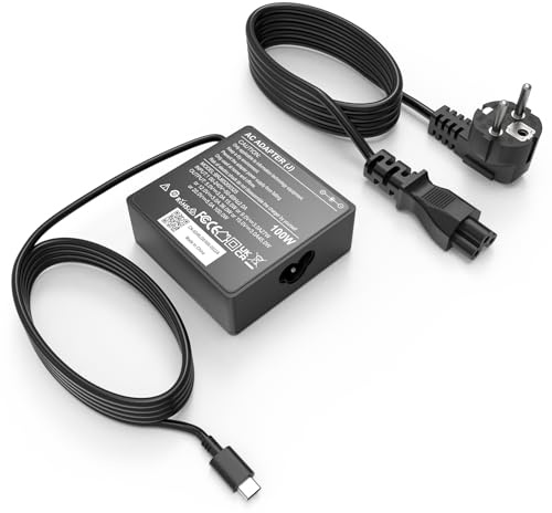 Jippofu Netzteil 100W USB C Ladegerät für MacBook Lenovo Hp Dell Asus Acer | Ladekabel für IdeaPad Yoga ThinkPad Chromebook Spectre Envy Pavilion XPS Latitude Laptop Universal Fast Charger Adapter