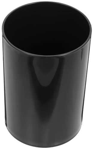 BESPORTBLE Black Pp Kitchen Utensil Holder Cylinder for Countertop Storage | Drain Holes, Space Saving Design, Keeps Table Tidy, for Spoons and Cooking Utensils