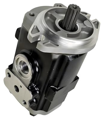 Texxparts Pompa a ingranaggi idraulica 37B-1KA-5040 37B1KA5040 compatibile con il carrello elevatore FG20-25/-16 FG30-16 del motore Komatsu K25