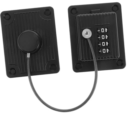 Lucchetto a Password per Congelatore e Armadi Ragazzo Ragazza Nero Abs | Design Multifunzionale, per Cassetti e Porte, Categoria Products Safety Guards Locks