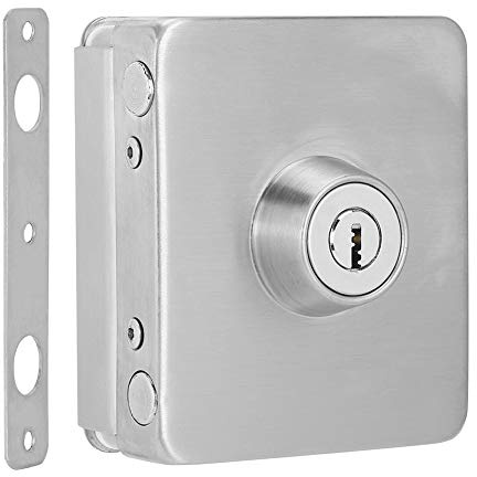 Generic Serrure de Porte en Verre, Serrure de Porte sans Cadre, Maisons sans Perçage, Autres Endroits pour de sécurité de Bureau, en Verre trempé