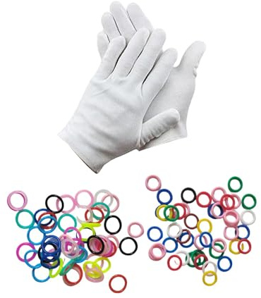FytStycale 100 Stück Vogel Fußringe, Geflügel Marker Beinbänder, Gummi Etiketten Tauben Bands, Bunte Ringe für Rennvögel Haustiere Hühner Zur Einfachen Identifikation Und Tierp