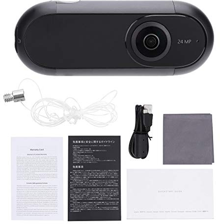 Videocamera NinGYiYan 4K, foto Ultra HD da 24 MP, tracciamento target anti-vibrazione integrato, doppia lente panoramica a 360°, editing FreeCapture, registrazione di 70 minuti