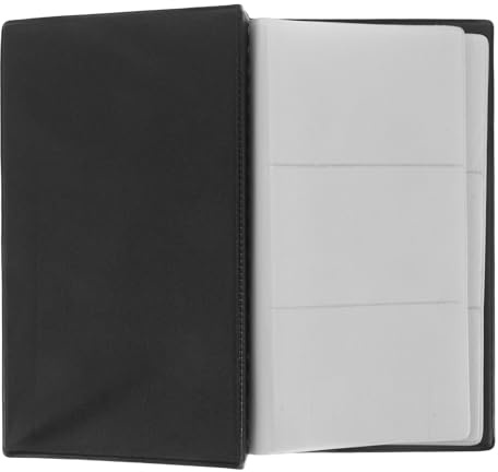 KICHOUSE Porta Biglietti da Visita in PU Elegante con Capacità Carte Organizer per Ufficio con Copertina Morbida Multistrato per Uomo e Donna Custodia Protettiva Antipolvere e