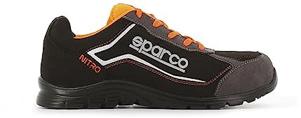 Sparco Sicherheitshalbschuh Nitro Black Orange S3 SRC Größe 43