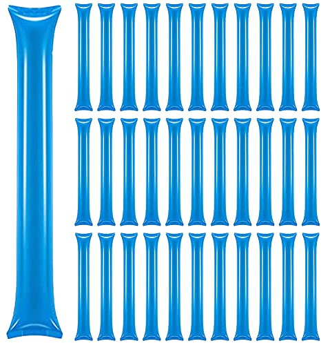 Lovecheer 50PCS Thunder Sticks Blue Cheering Sticks Noisemakers for Sports Events Party Team Spirit