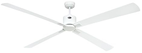 CasaFan Ventilateur de plafond avec WiFi Eco Neo III 180 cm 943409 W Moteur blanc/pales réversibles Blanc et gris clair