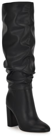 Nine West Magnett - Botas altas hasta la rodilla para mujer, Negro 001, 37.5 EU