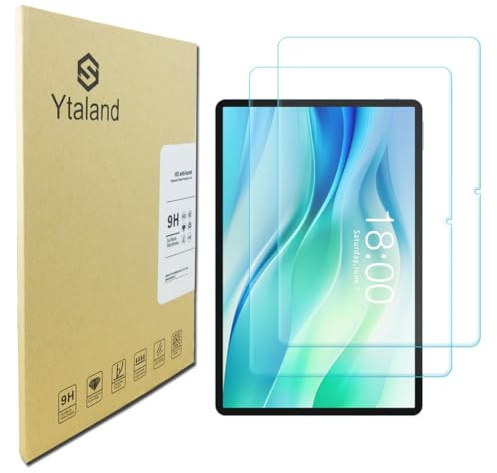 Ytaland - Protector de pantalla para tablet TECLAST P50 de 11 pulgadas, 2 unidades, dureza 9H, antiarañazos, HD Clear
