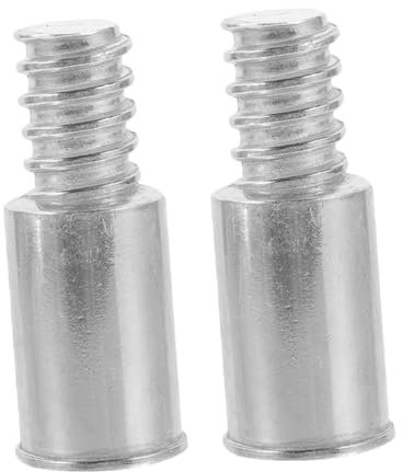 Vaguelly 2pcs Aluminum Alloy Threaded Headgear for Broom Extension Pole Connector Home Office Use