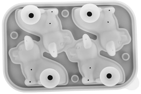 GLEAVI Moule à Glace Silicone Forme de Chien Moule à Glaçons Flexible et Réutilisable pour Glaces et Gelées pour Maison Bars et Cafés Fabriqué Silicone Alimentaire Noir