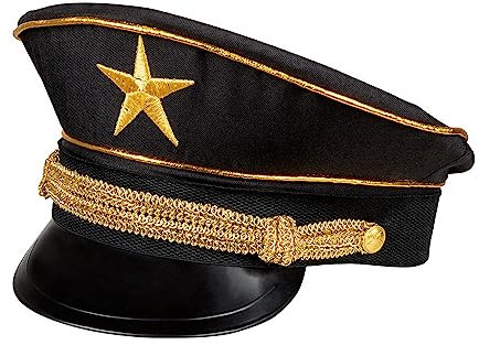 Boland 04292 - Mütze General für Erwachsene, Hut für Karneval oder Mottoparty, Zubehör für Faschingskostüme, Kostüm Accessoire