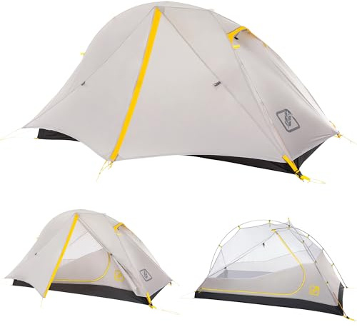 Featherstone UL Obsidian 1 Person Backpacking Tent Lightweight, 3-Season, Waterproof for Camping and Hiking- Includes Footprint & Mesh Gear Loft - Freestanding with Ultralight Footprint-Fly Capability