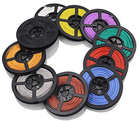 Pangyoo PYouo-Kupferkabel 1 stücke 20 Meter 28awg, Flexibles Silikondraht, Kabeldrähte RC Kabelkupferdraht, weiche elektrische Drähte Kabel für die DIY-Industrie Werkzeugzubehör