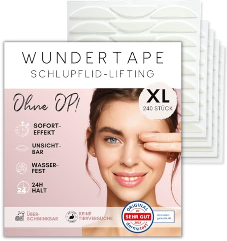 Wundertape Hängande ögonlockremsor Hängande ögonlockstejpband (240 XL)