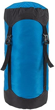 Kompressionssack, 5L/8L/18L/25L/35L Leichte Kompressionssäcke Taschen Schlafsack Sachen Aufbewahrungssäcke für Rucksacktouren Camping Wandern (Blau,8L)