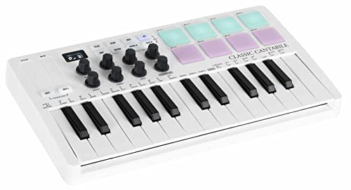 Classic Cantabile M25-AIR Wireless MIDI Controller, Typ: M25-AIR, 8 Presets | Classic Cantabile Wireless Midi Controller mit Akku & Bluetooth, Typ: M25-AIR, Kabellose Nutzung der GarageBand-App möglich