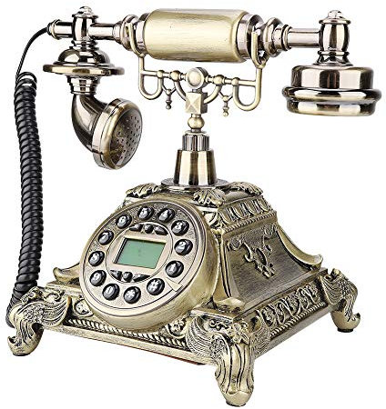 Retro-Telefon, FSK- und DTMF-Anrufer-ID, Automatische Erkennung, Rufnummern-ID und Zeitprüfung, 1 Satz Automatische IP, Direktes Arbeiten mit der Aktuellen, Freisprechfunktion, Plug-and-Play