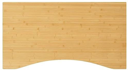 vidaXL Tablero de Escritorio de bambú 110x60x4 cm