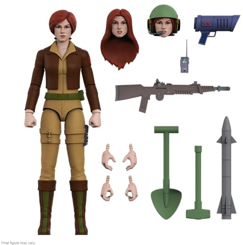 Super7 Ultimates! G.I. Joe Cover Girl - 17,8 cm große G.I. Joe Actionfigur mit Zubehör, klassischen Cartoon-Sammlerstücken und Retro-Spielzeug