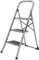 Step Ladder Heavy-Duty Steel, Non-Slip Rubber Steps, Anti-Slip Feet, Compact Platform With Handle, Safety Folding Ladder With 150KG Max Capacity TOUGH MASTER (3 Steps)