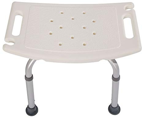 Non-Slip Shower Chair to Sit on in Shower, 7-Level Height Adjustable Bath Room Stool for the Elderly Adults, Max 450lbs