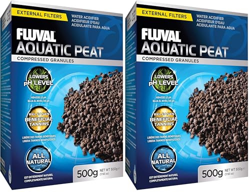 Fluval Torfgranulat, Filtereinsatz für EIN Starkes Wachstum von Wasserpflanzen in Süßwasseraquarien, 500g (Packung mit 2)