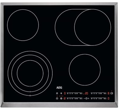 AEG HRB64470X-B ceramic hob self-sufficient