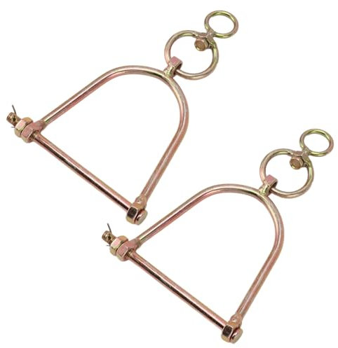Gavigain 2PCS Cow Nose Rings,Cow Bull Cattle Nose Rings Edelstahl Swivel Half Hoof Nose Clamp Livestock Traction Tool für Bauernhof (L)