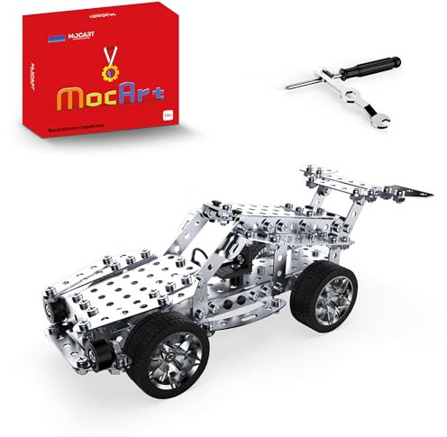 MocArt YK602 3D Metal Puzzle Modell, Rennsport 802 Modell, 333 Teile, Super-Auto Modell Kit, Desktop -Ornamente, Geschenke für Erwachsene