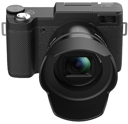 JUCHRZEY Fotocamera Digitale 4K 48MP Autofocus Fotocamera Compatta Zoom Ottico 5x e Punto Zoom Digitale 8x e Fotocamera con Batteria e Flash Zoom for Principianti Adulti