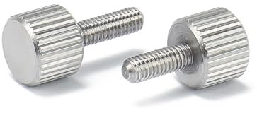 2/5 STÜCKE M2 M2,5 M3 Rändelschrauben Metrisches Gewinde Rändelkopf Manuelle Einstellschrauben 304 Edelstahl(5mm (5pcs),M3)