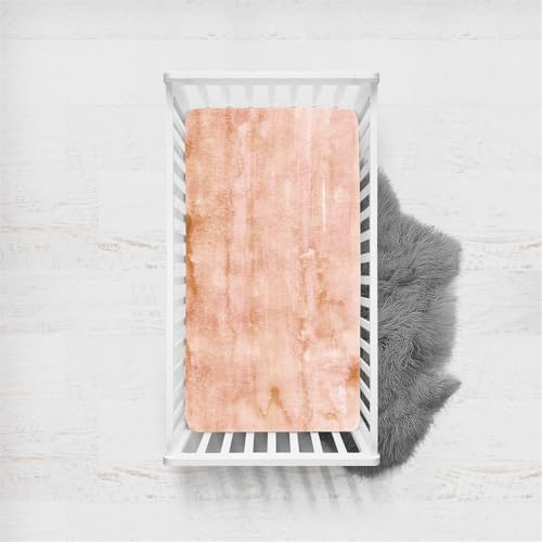 Morbuy Spannbettlaken Babybett, Retro-Farbe Spannbettlaken Kinderbett,Weiche Atmungsaktiv Spannbettlaken Kinderbett Stubenwagen Bezug Kinderwagen Matratzenbezug (Rosa,160x80cm)