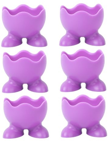 Hoement 6piezas Hervidor De Huevos Bandejas De Silicona Cocedor De Huevos Práctico para Cocina Soporte para Multifuncional para Cocinar