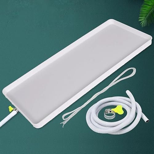 LLZJDDPLY Bandeja de desbordamiento de Agua for Aire Acondicionado, colector de Goteo for Unidad Interior y Exterior, Bandeja de Goteo de plástico for recolección y Drenaje de Agua(3-5P+2M)
