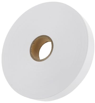 CAXUSD Blank Clothing Labels Textile Garment Labels 15x200mm Nylon Wash Care Tags Roll Sturdy Fabric Tags for Sewing and Laundry Use